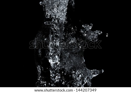image of the water at stop motion