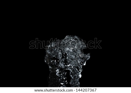 image of the water at stop motion