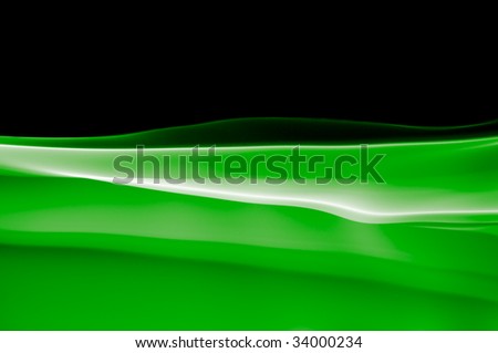 abstract vibrant green background on black