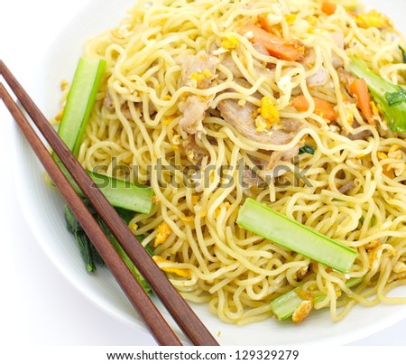 Stir-fried noodles , Chinese cuisine