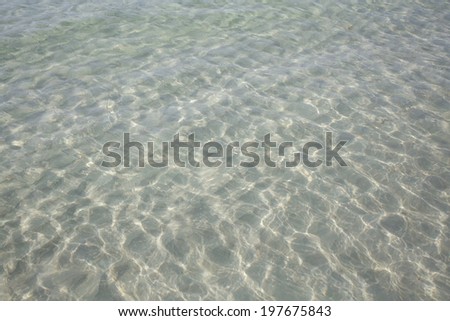 natural of clean and clear sea water