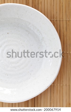 white plate empty