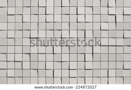 White modern wall concrete tile background and texture