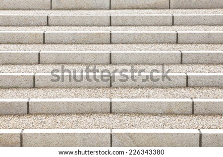 Outdoor exterior stairs concrete or stone step