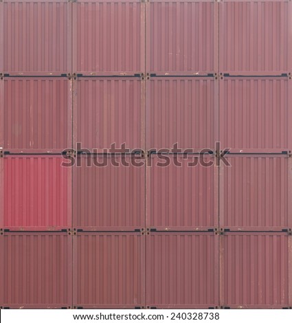 Colorful stack of container shipping at dockyard