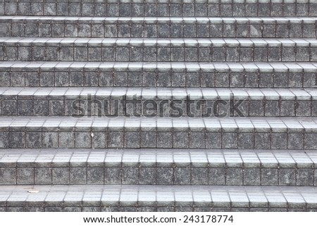 Outdoor stair concrete block texture and background