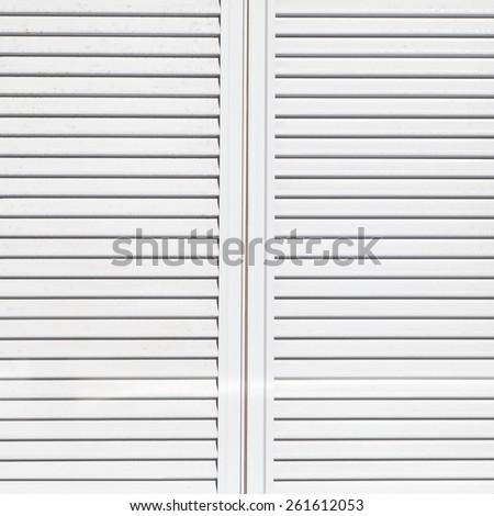 Texture and Background of White window slide shutter