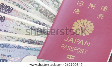 Close - up at Cover of Japan Ordinary passport