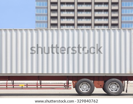 Container shipping truck