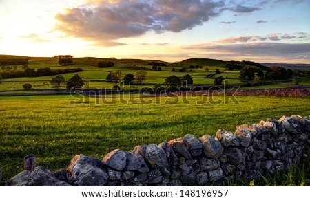 Yorkshire Dales/ Dales UK/ Dales at Sunset