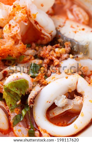 Tom Yam Talay, Seafood Noodle tom yum Soup