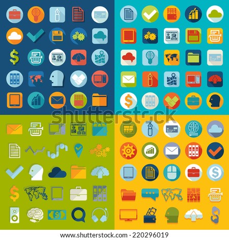 Set of business icons Set of business icons
