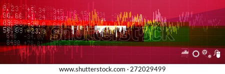 Stock Market Abstract Banner Background