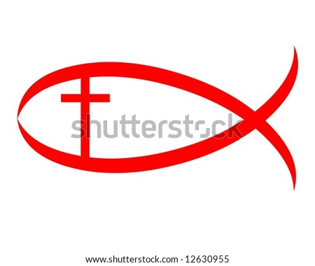 Fish Vector Free on Christian Fish And The Cross Sign Symbol Stock Photo 12630955