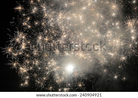 Firework in new year