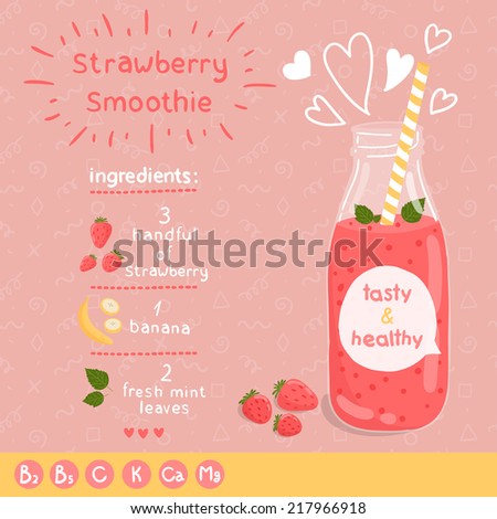 simple strawberry smoothie