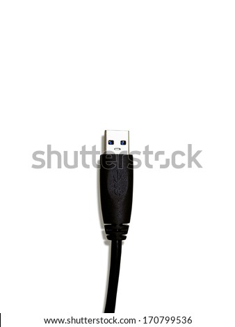 USB cable isolated on white Background