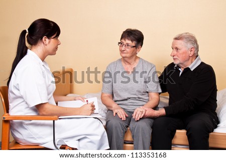support to family members of a patient