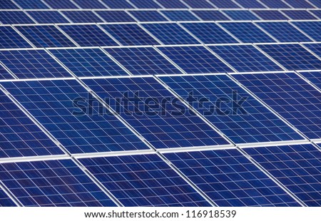 solar cells for solar energy a solar power plant. alternative and clean energy from solar power
