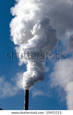 smoking chimney stack