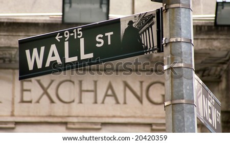 Stock Exchange in New YOrk, Wallstreet, USA