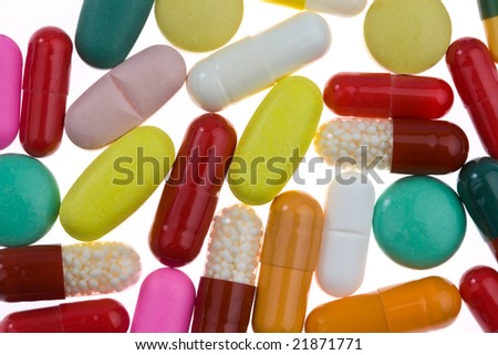 Colored tablets and medicines