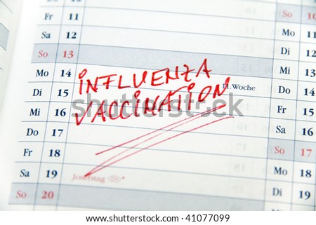 Note Influenza Vaccination in English
