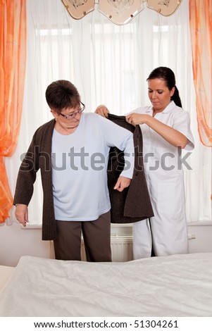 a nurse in aged care for the elderly in nursing homes