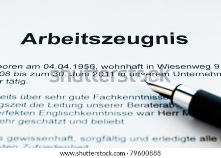 The testimony of an employee working in the German language