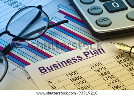the business plan for a company or business establishment. planning a young entrepreneur.