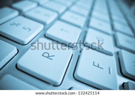 the keys of a computer in a close up. computer and internet.