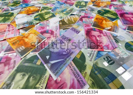 swiss francs, money and currency of switzerland