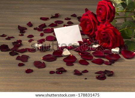 roses as a gift and surprise to a party. symbolic photo for birthday, mother\'s day, love, valentine\'s day