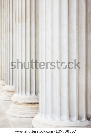 columns at the parliament in vienna, symbol photo for architecture, stability, history