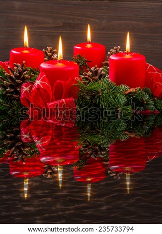 an advent wreath for christmas ensures romatinsche mood in the silent advent.