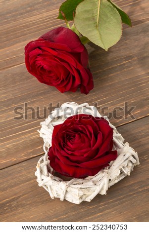 roses as a gift and surprise to a feast. photo icon for birthday, mother's day, love, valentine's day