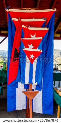 cuba, caribbean, south america. cuban flag