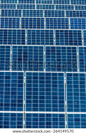 panels a solar power plant. solar energy is nachhaltug and environmentally friendly.