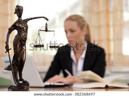 lawyer in the office