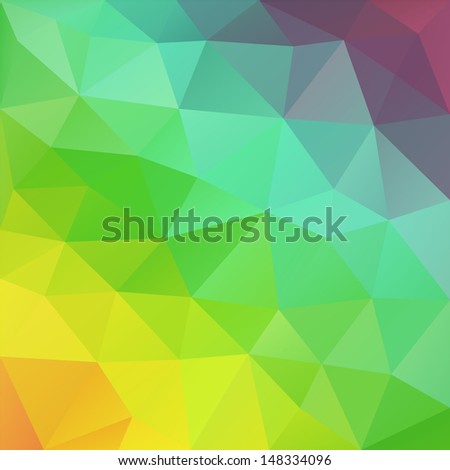 Retro pattern of geometric shapes. Colorful mosaic banner. Geometric hipster retro background with place for your text. Rainbow triangle background. There is a vector version in my portfolio.