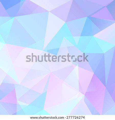 Blue geometric pattern, triangles background, polygonal design.