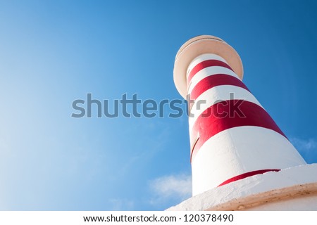 beautiful lighthouse at gran canaria - unusual angle