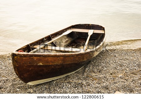 old row boat