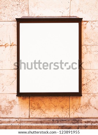 blank window display at a store - nice background with space for text