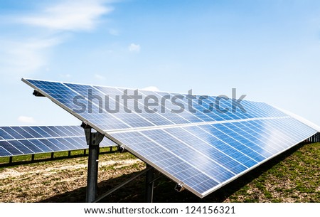 modern solar panel - solar cell