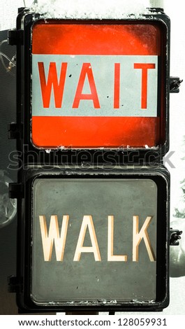 Walk Don\'t Walk Signal - closeup