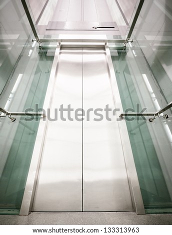 modern elevator door - nice background