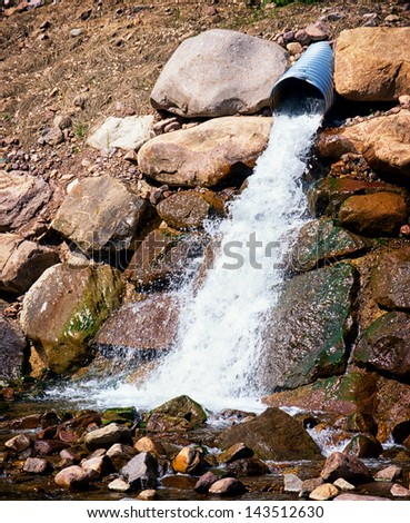 water pump at a river