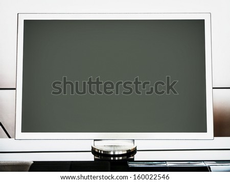 blank computer monitor - nice background with space for text