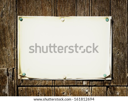 blank sign with space for text